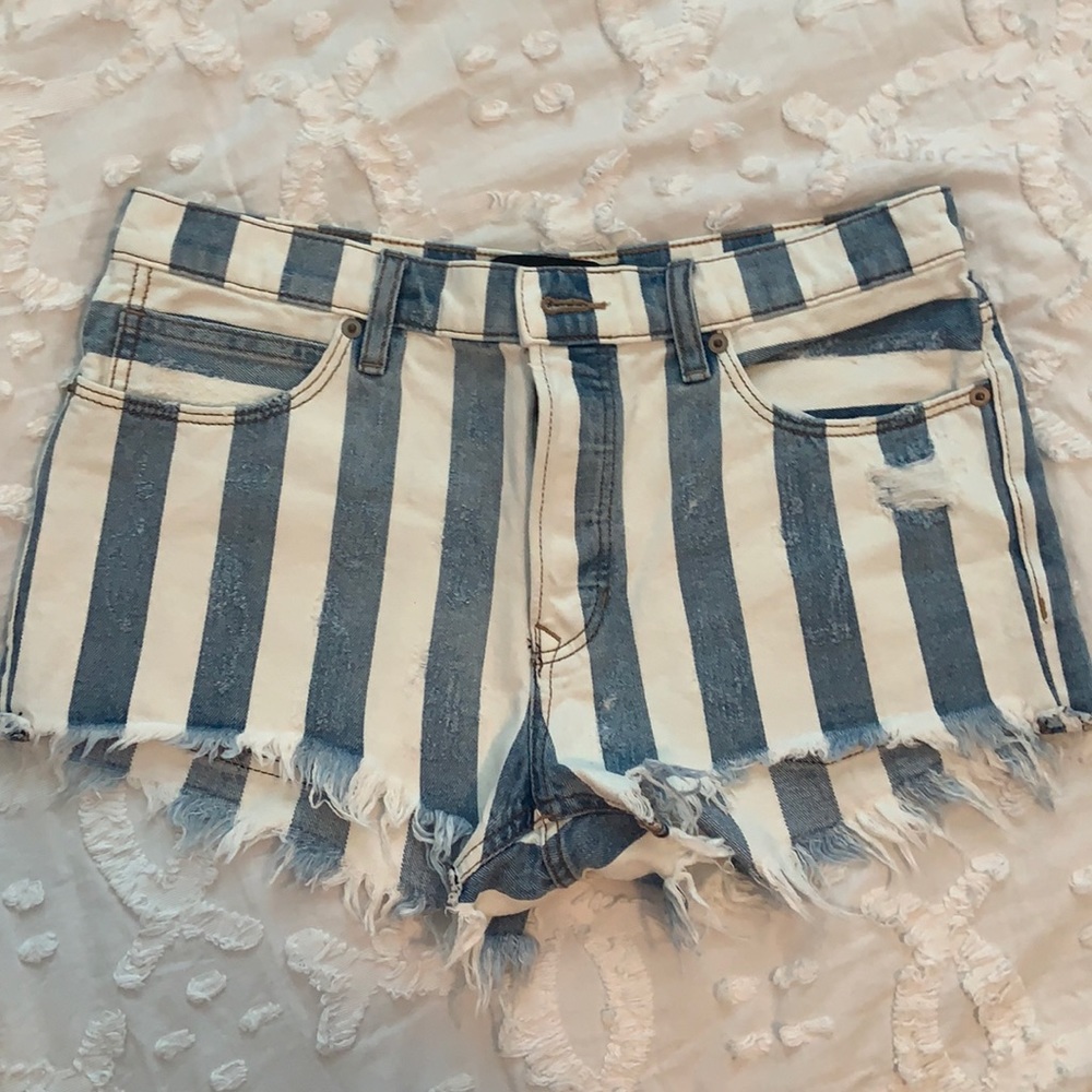 NWOT Express striped shorts